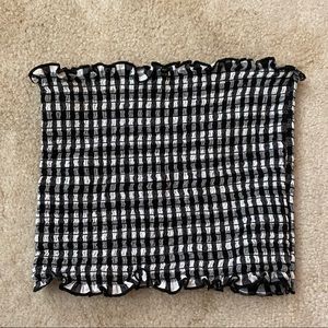 BRANDY MELVILLE Gingham Tube Top